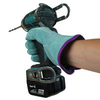 小野商事 牛床革手袋 外縫い オイル加工 玄武 Mサイズ AG4809 1双（直送品）