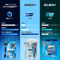 Gillette（ジレット） マッハシン スキンテック6B 本体+替刃7個付 髭剃り カミソリ 1パック P&G
