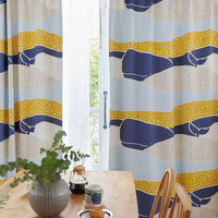 【軒先渡し】スミノエ DESIGN LIFE edi15 スミノエ カーテン クジラボヤージュ ブルー 4549781322018 1枚（直送品）