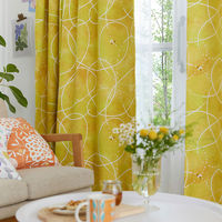 【軒先渡し】スミノエ DESIGN LIFE edi15 スミノエ カーテン ハミングビー イエロー 4549781322100 1枚（直送品）