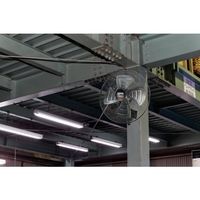 トラスコ中山 TRUSCO 全閉式工場扇 ジェネラルファン 壁掛けタイプ アルミハネ ブラック TFBA-45W-BK 1台（直送品）