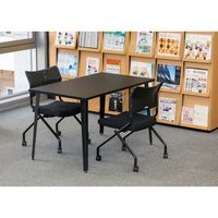 トラスコ中山 TRUSCO 超軽量アルミデスク ブラック 1200x700x720 ULAD1270BK 1台 630-8227（直送品）