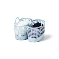 吉川国工業所 海洋プラ入りタウンバスケットミニ LBu LBB-16BO 1セット(3個)