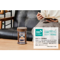 ライフオンプロダクツ 砂時計型コードレス加湿器ライト機能付 ブラウン LCAHF001-BR 1台