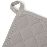 【LAKOLE/ラコレ】 シボ鍋敷き グレー 1セット（1個×2）