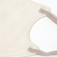 【LAKOLE/ラコレ】 2D不織布マスク（40枚入り） ライトベージュ&ベージュ 1セット（1箱（40枚入り）×2）