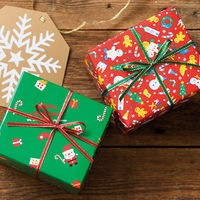 【クリスマス】ヘッズ クリスマススノーマン包装紙ー2XS-2W1袋（50枚）