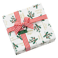 【クリスマス】ヘッズ クリスマスヒイラギ包装紙ー1XH-1W1袋（50枚）