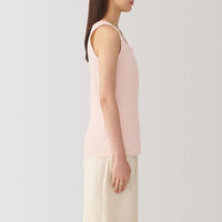 【レディース】無印良品 婦人 前開きタンクトップ 婦人M ライトピンク 良品計画