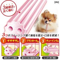 ドギーマン ホワイデント 長持ち歯みがき ギザ棒ガム イチゴ味 超小型・小型犬向き S 20本（約170g）3袋 犬用 おやつ