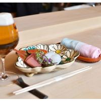 白雪ふきん 抗菌・消臭 オーガニック 高級蚊帳織物 吸水性がよく すぐ乾く 台拭き 食器拭き おしぼり 吉野山の桜 1枚