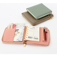 システム手帳カバー クオバディス タイマー１７/ダスティパステル　（本革）　Lジップカバー バイブルサイズ グレイッシュグリーン １冊（直送品）