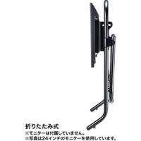 サンワサプライ サイネージ向けモニターロースタンド CR-LAST33 1個 幅519×奥行429×高さ442mm AV機器収納棚 トレー付き