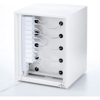 サンワサプライ スマートフォン保管庫 10台収納 個別ロック ダイヤル錠 幅340×奥行340×高さ432mm CAI-CABSP51 1台（直送品）