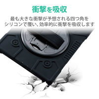 iPad 2020年モデル/2019年モデル 10.2インチ ケース スタンド ブラック TB-A19RHVHBK エレコム 1個