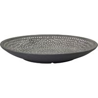 スパイス Wow!クールアフリカン ホワイトイレギュラーライン ラウンドプレート グレー CPGH1310B 1個（直送品）