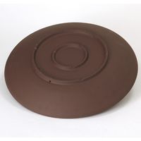 スパイス Wow!クールアフリカン ブラックリップルライン ラウンドプレート ブラウン CPGH1310C 1個（直送品）
