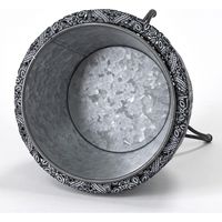 スパイス SCANDINAVIAN メタルフラワー脚付きポット Sサイズ FJGK2921 1個