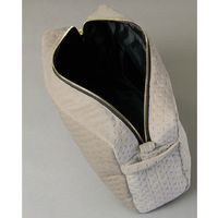 スパイス enrich ベロアラージスクエアポーチ ストラップ付き ステッチ ライトグレー SCLK2933GY 1個（直送品）