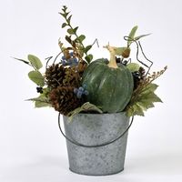 スパイス ハロウィン ブリキポットアレンジ パンプキン XHHK3910 1個（直送品）