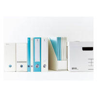 コクヨ　チューブファイル　NEOS　A4タテ　とじ厚30mm　ターコイズブルー　両開きパイプ式ファイル　フ-NE630B　1セット（5冊）