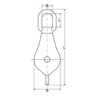 和気産業 ステンマメブロック 50mm BK-545 1個（直送品）