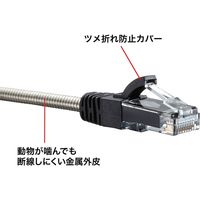 サンワサプライ カテゴリ6A金属外被LANケーブル KB-T6AMT-02 1個（直送品）