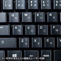 ワイヤレスキーボード　無線マウスセット　メンブレン　ブルーLEDマウス 付属　コンパクト　ブラック　SKB-WL34SETBK　サンワサプライ　1個