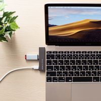 サンワサプライ USB Type-C 3ポートスリムハブ USB-3TCH22S 1個（直送品）