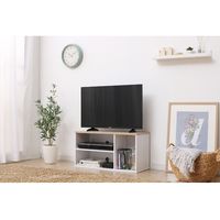 アイリスオーヤマ オープンテレビ台 シンプル 幅73.2×奥行29×高さ37.2cm 32V対応 ロータイプ TV台 ナチュラル OTS-70B-N １台