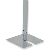 【アウトレット】アスカ 飛沫対策シート用スチール支柱 デスクスタンドタイプ 高さ600mm CVG14 1セット（2本組）　【終売品】