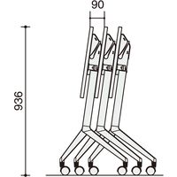 【組立設置込】コクヨ 教育用 リーフラインＳ フラップテーブル スクエア天板 棚無 パネル無 幅650×奥行450×高さ720mm Wナチュラル 1台（直送品）