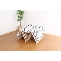 不二貿易 四つ折りすのこベッド 幅1000×奥行2000×高さ25mm 94188 1台（直送品）