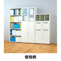 【セール】アスプルンド 木製ユニットキャビネット 1段ラテラル ホワイト 幅800×奥行415×高さ420mm 1台（取寄品）