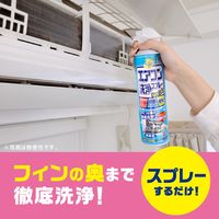エアコン 掃除 除菌 らくハピ エアコン洗浄スプレー Nextplus エアリーフローラル 420mL 消臭 1セット（2本入×2パック） アース製