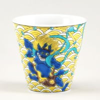 青郊 【九谷焼】縁起ちょこ 風神雷神図 KSO-12-16p 16個（直送品）