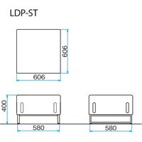 藤沢工業 FRENZ LDPシリーズ ラウンジスツール 幅606mm イエローグリーン LDP-ST-BK 1台（取寄品）