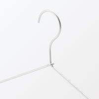 まとめ買いセット 無印良品 アルミ洗濯用ハンガー 約幅42cm 3本組 1セット（1個（3本組）×20） 良品計画
