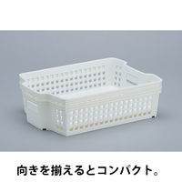 伊藤忠リーテイルリンク スタッキング バスケット 収納 ボックス 浅型大 SB14118 1個