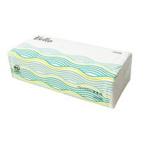 ハロー ペーパータオル 中判 シングル バージンパルプ100％ PEFC認証紙 1パック（200枚入×5個）