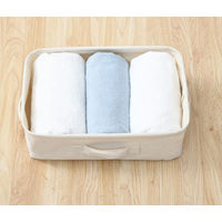 山善 ナチュラルボックス M 浅型 綿 1個YTC-TNBOM(CN)