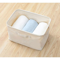 山善 ナチュラルボックス L 布製 綿 1個YTC-TNBOL(CN)