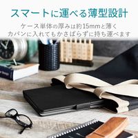 キーボード ワイヤレス Bluetooth ケース一体型 汎用 マルチペアリング対応 充電式 ブラック TK-CAP02BK エレコム 1個