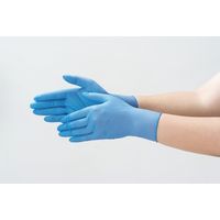 【アウトレット】【使いきりニトリル手袋】 帝人フロンティア ニトリル手袋 薄手 NBR-USEW35PFB-M 粉なし ブルー 1箱（100枚入）