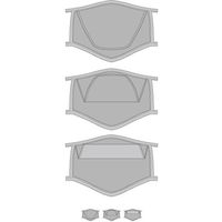 ミックオプチカル オールクリアマスク　MASK 110-L　WH　10枚セット MASK 110-L WH_10P 1袋（10枚入り）（直送品）