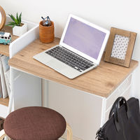 アイリスオーヤマ コンパクトデスク アッシュブラウン／ホワイト CDK-590 1台 幅590×奥行470×高さ702mm 学習机 テレワーク