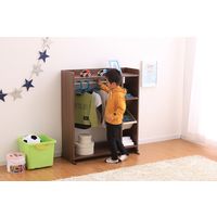 アイリスオーヤマ ワードローブキッズトイハウスラック ウォールナットブラウン WKTHR-3 1台（直送品）