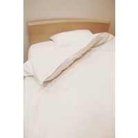 スマイル　制菌加工仕様　掛布団カバー　横ファスナー付き　シングルサイズ　ホワイト　749203　1枚