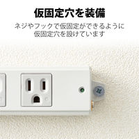 延長コード 電源タップ ハーネスプラグ 1m 3ピン 6個口 マグネット T-WHRM3610NN/RS エレコム 1個