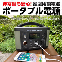 ポータブル電源　蓄電池　充電器　506Wh容量　ポータブル電源500W　TL107G　1台　多摩電子工業